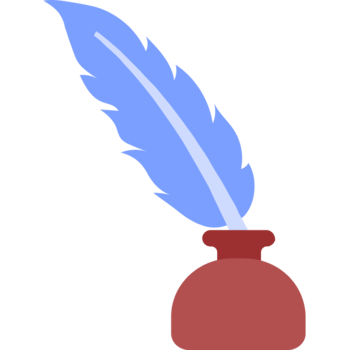 Quill in an inkwell
