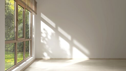 room with sunlight