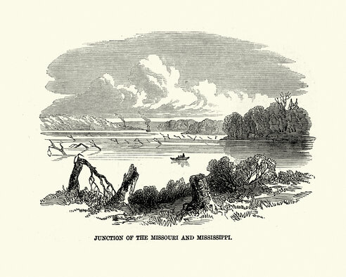 Huck Finn Setting Illustration 1