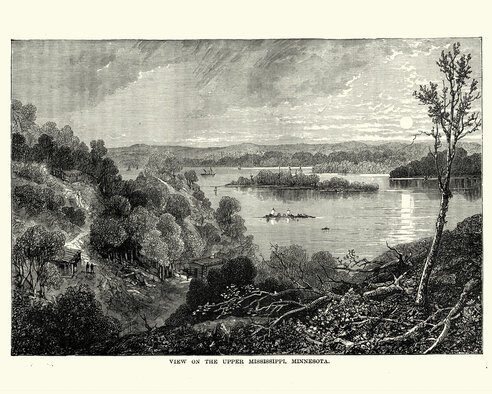 Huck Finn Setting Illustration 5